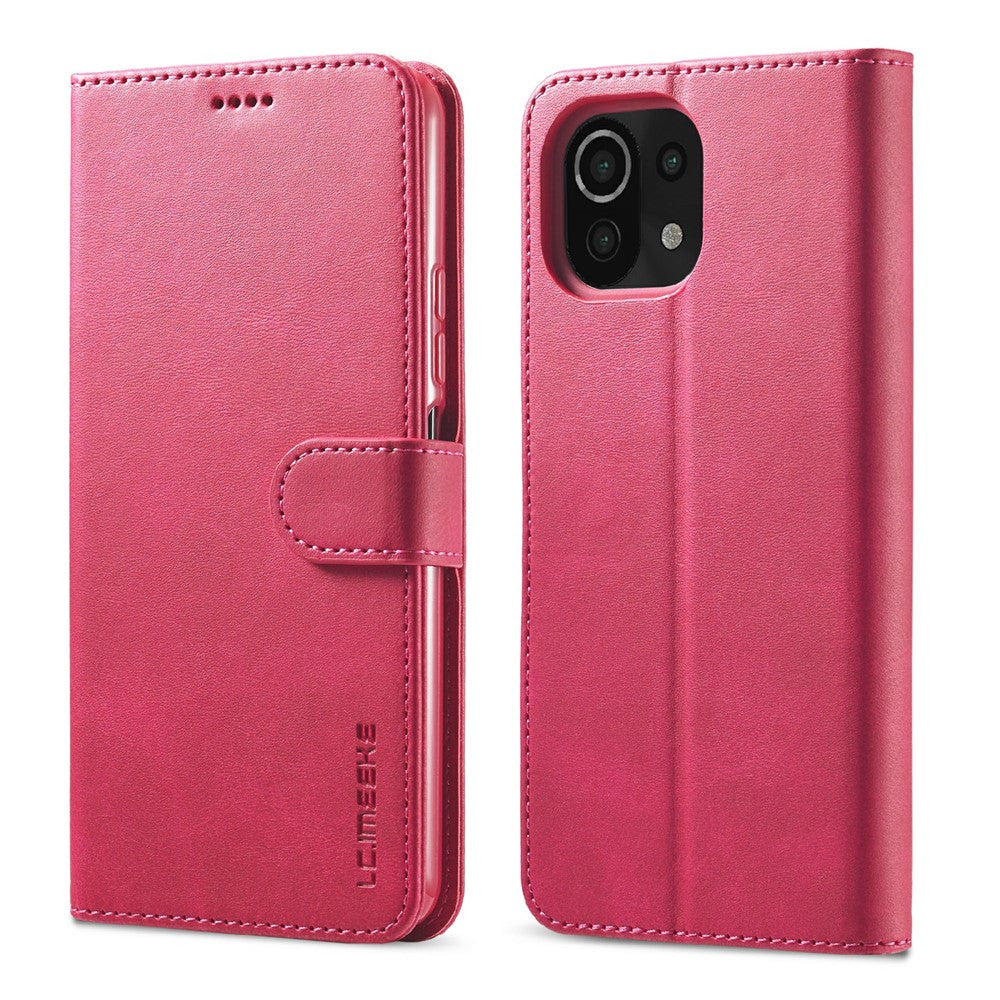 LC.IMEEKE Wallet Stand Leather Protection Shell Phone Cover Case for Xiaomi Mi 11 Lite 4G / 5G / 11 Lite 5G NE