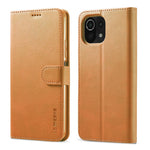 LC.IMEEKE Wallet Stand Leather Protection Shell Phone Cover Case for Xiaomi Mi 11 Lite 4G / 5G / 11 Lite 5G NE