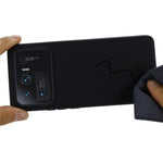Liquid Silicone Soft Case Protective Shell with Handy Strap for Xiaomi Mi 11 Ultra