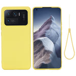 Liquid Silicone Soft Case Protective Shell with Handy Strap for Xiaomi Mi 11 Ultra