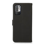 KHAZNEH Fullt skyddande mobilskal i äkta läder med RFID-blockerande stöldskyddande design för Xiaomi Redmi Note 10 5G/Poco M3 Pro 4G/Poco M3 Pro 5G