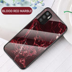 Anti-Scratch Marbling Pattern Design Well-Protected Tempered Glass Cell Phone Cover for Xiaomi Redmi Note 10 5G/Poco M3 Pro 4G/Poco M3 Pro 5G