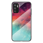 Välskyddat hybridskal med stjärnhimmelmönster och reptåligt härdat glas för Xiaomi Redmi Note 10 5G/Poco M3 Pro 4G/Poco M3 Pro 5G