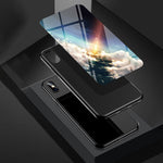 Välskyddat hybridskal med stjärnhimmelmönster och reptåligt härdat glas för Xiaomi Redmi Note 10 5G/Poco M3 Pro 4G/Poco M3 Pro 5G