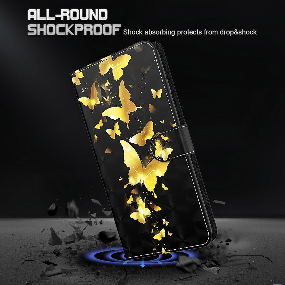 For Xiaomi Redmi Note 10 5G/Xiaomi Poco M3 Pro 4G / 5G Wallet Phone Case Pattern Printed PU Leather Magnetic Closure Flip Cover with Strap/Cards Holder