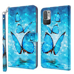 For Xiaomi Redmi Note 10 5G/Xiaomi Poco M3 Pro 4G / 5G Wallet Phone Case Pattern Printed PU Leather Magnetic Closure Flip Cover with Strap/Cards Holder