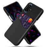 Shockproof Cloth + PU Leather Coated PC Phone Case Protector with Card Slot for Xiaomi Redmi K40 Gaming