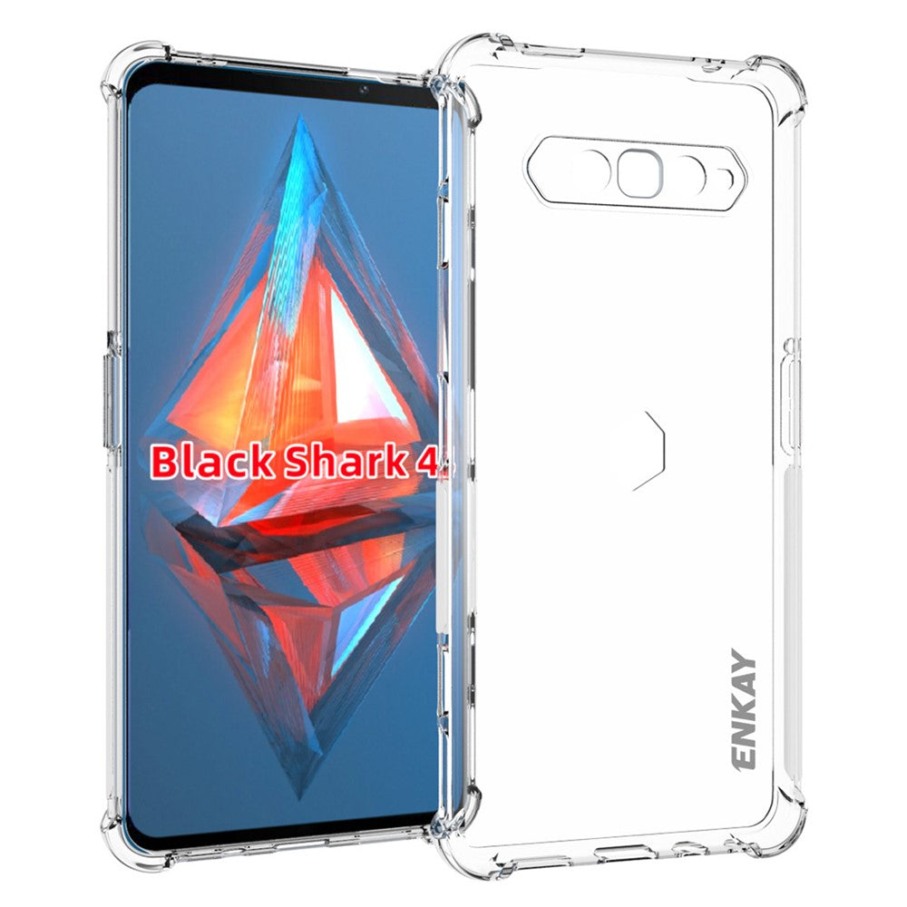 ENKAY HAT PRINCE Scratch-proof Anti-Slip Design TPU Mobile Phone Protector Case Cover for Xiaomi Black Shark 4