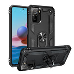 For Xiaomi Poco M5s 4G / Redmi Note 10 4G / Note 10S 4G Hybrid PC + TPU Phone Case with Finger Ring Kickstand