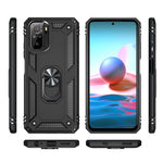 For Xiaomi Poco M5s 4G / Redmi Note 10 4G / Note 10S 4G Hybrid PC + TPU Phone Case with Finger Ring Kickstand