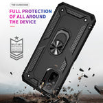 For Xiaomi Poco M5s 4G / Redmi Note 10 4G / Note 10S 4G Hybrid PC + TPU Phone Case with Finger Ring Kickstand