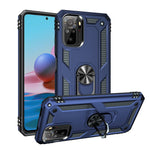 For Xiaomi Poco M5s 4G / Redmi Note 10 4G / Note 10S 4G Hybrid PC + TPU Phone Case with Finger Ring Kickstand