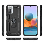 Combo Design PC + TPU Anti-drop Hybrid Phone Shell with Kickstand for Xiaomi Redmi Note 10 Pro/Note 10 Pro Max