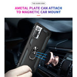 Combo Design PC + TPU Anti-drop Hybrid Phone Shell with Kickstand for Xiaomi Redmi Note 10 Pro/Note 10 Pro Max