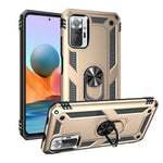 Combo Design PC + TPU Anti-drop Hybrid Phone Shell with Kickstand for Xiaomi Redmi Note 10 Pro/Note 10 Pro Max