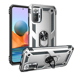 Combo Design PC + TPU Anti-drop Hybrid Phone Shell with Kickstand for Xiaomi Redmi Note 10 Pro/Note 10 Pro Max