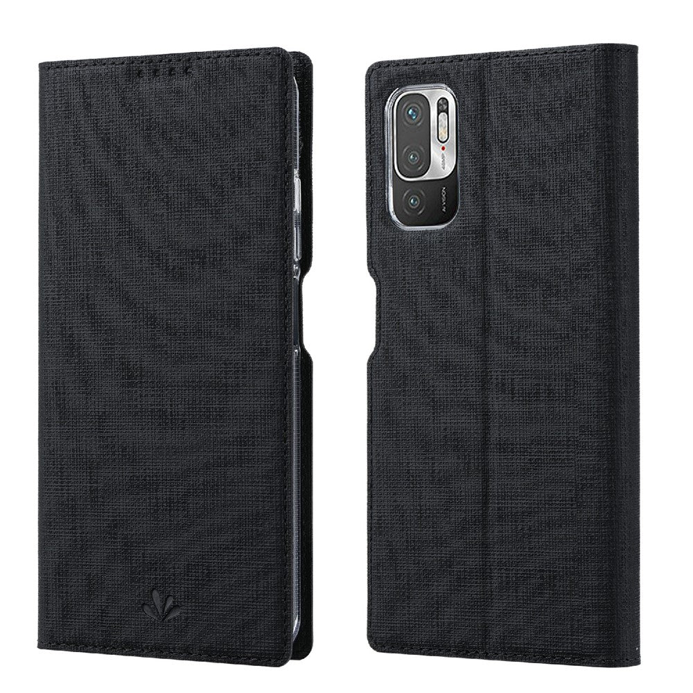 VILI DMX Series Card Holder Design Leather Protector Stand Cover for Xiaomi Redmi Note 10 5G/Poco M3 Pro 4G/Poco M3 Pro 5G