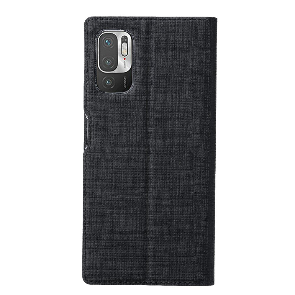 VILI DMX Series Card Holder Design Leather Protector Stand Cover for Xiaomi Redmi Note 10 5G/Poco M3 Pro 4G/Poco M3 Pro 5G