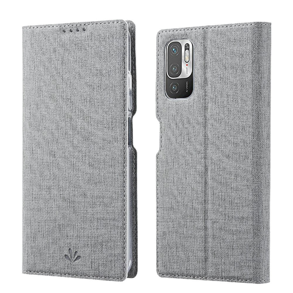 VILI DMX Series Card Holder Design Leather Protector Stand Cover for Xiaomi Redmi Note 10 5G/Poco M3 Pro 4G/Poco M3 Pro 5G