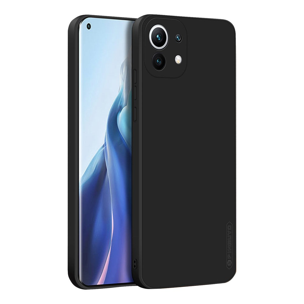 PINWUYO Precise Cut-Out Soft Silicone Cell Phone Case Cover Protector for Xiaomi Mi 11 Lite 4G / 5G / 11 Lite 5G NE