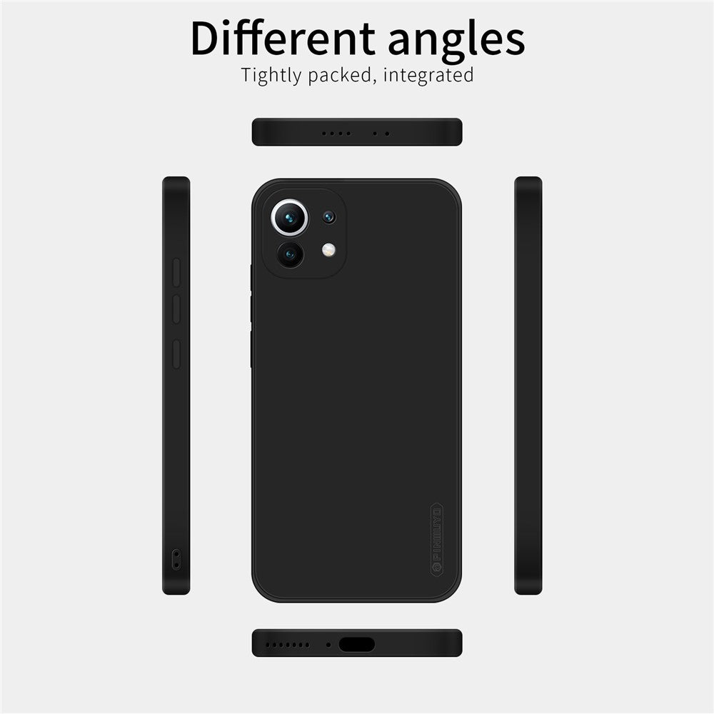 PINWUYO Precise Cut-Out Soft Silicone Cell Phone Case Cover Protector for Xiaomi Mi 11 Lite 4G / 5G / 11 Lite 5G NE