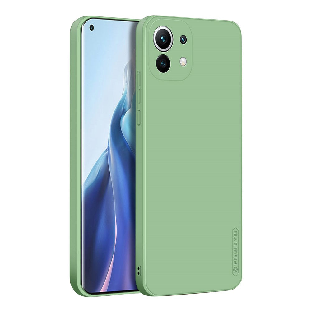 PINWUYO Precise Cut-Out Soft Silicone Cell Phone Case Cover Protector for Xiaomi Mi 11 Lite 4G / 5G / 11 Lite 5G NE