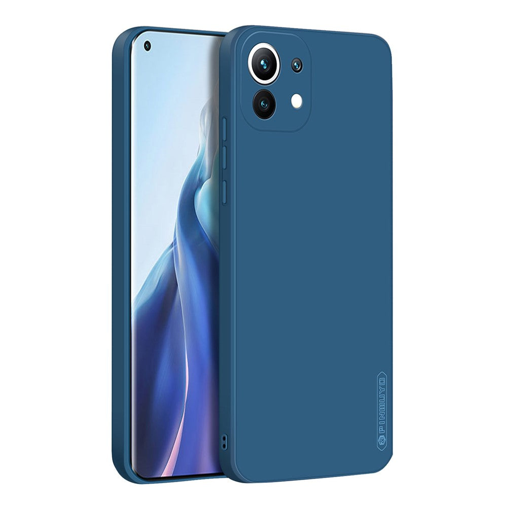 PINWUYO Precise Cut-Out Soft Silicone Cell Phone Case Cover Protector for Xiaomi Mi 11 Lite 4G / 5G / 11 Lite 5G NE