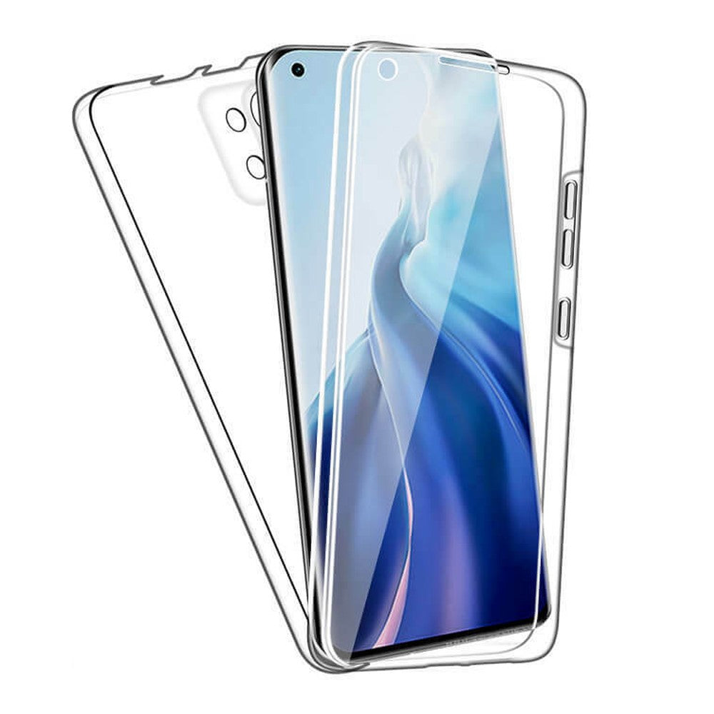 2 in 1 PET Front Cover + TPU + Acrylic Clear Full Protective Hybrid Shell for Xiaomi Mi 11 Lite 4G / 5G / 11 Lite 5G NE