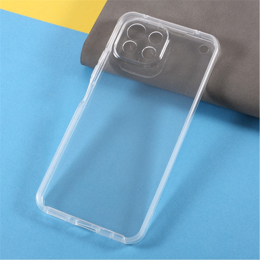 2 in 1 PET Front Cover + TPU + Acrylic Clear Full Protective Hybrid Shell for Xiaomi Mi 11 Lite 4G / 5G / 11 Lite 5G NE