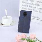 Concise Splicing Leather Phone Cover Case with Wallet Stand for Xiaomi Redmi Note 9S/9 Pro/9 Pro Max