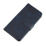 Concise Splicing Leather Phone Cover Case with Wallet Stand for Xiaomi Redmi Note 9S/9 Pro/9 Pro Max