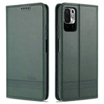 AZNS For Xiaomi Redmi Note 10 5G / Note 10T 5G / Poco M3 Pro 5G / 4G Leather Phone Case Auto-absorbed Magnetic Wallet Stand Cover