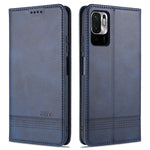 AZNS For Xiaomi Redmi Note 10 5G / Note 10T 5G / Poco M3 Pro 5G / 4G Leather Phone Case Auto-absorbed Magnetic Wallet Stand Cover