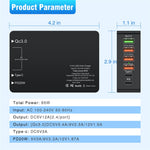 Multiport USB QC3.0 Oplader Type-C PD20W Telefon Tablet Bluetooth-kompatibel Hovedtelefon Hurtig Opladning Strømadapter