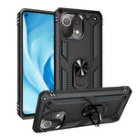 Xiaomi Mi 11 Lite 4G / 5G / 11 Lite 5G NE-skal med ringstöd, PC + TPU hybridmobilskal