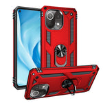 Xiaomi Mi 11 Lite 4G / 5G / 11 Lite 5G NE-skal med ringstöd, PC + TPU hybridmobilskal