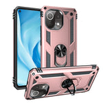 Xiaomi Mi 11 Lite 4G / 5G / 11 Lite 5G NE-skal med ringstöd, PC + TPU hybridmobilskal