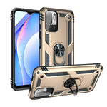 Anti-drop PC + TPU Combo Hybrid Phone Shell with Ring Kickstand for Xiaomi Redmi Note 10 5G