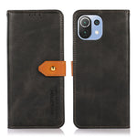 KHAZNEH PU Leather Magnetic Clasp Wallet Stand Design Phone Case for Xiaomi Mi 11 Lite 4G / 5G / 11 Lite 5G NE