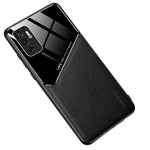 Precise Cut-Out Cover Textured Leather Coated Hybrid Case with Magnetic Metal Sheet Design for Xiaomi Redmi Note 10 5G/Poco M3 Pro 4G/Poco M3 Pro 5G