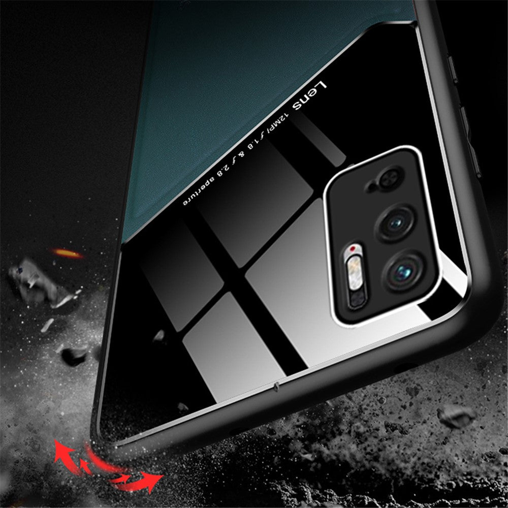 Precise Cut-Out Cover Textured Leather Coated Hybrid Case with Magnetic Metal Sheet Design for Xiaomi Redmi Note 10 5G/Poco M3 Pro 4G/Poco M3 Pro 5G