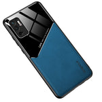 Precise Cut-Out Cover Textured Leather Coated Hybrid Case with Magnetic Metal Sheet Design for Xiaomi Redmi Note 10 5G/Poco M3 Pro 4G/Poco M3 Pro 5G