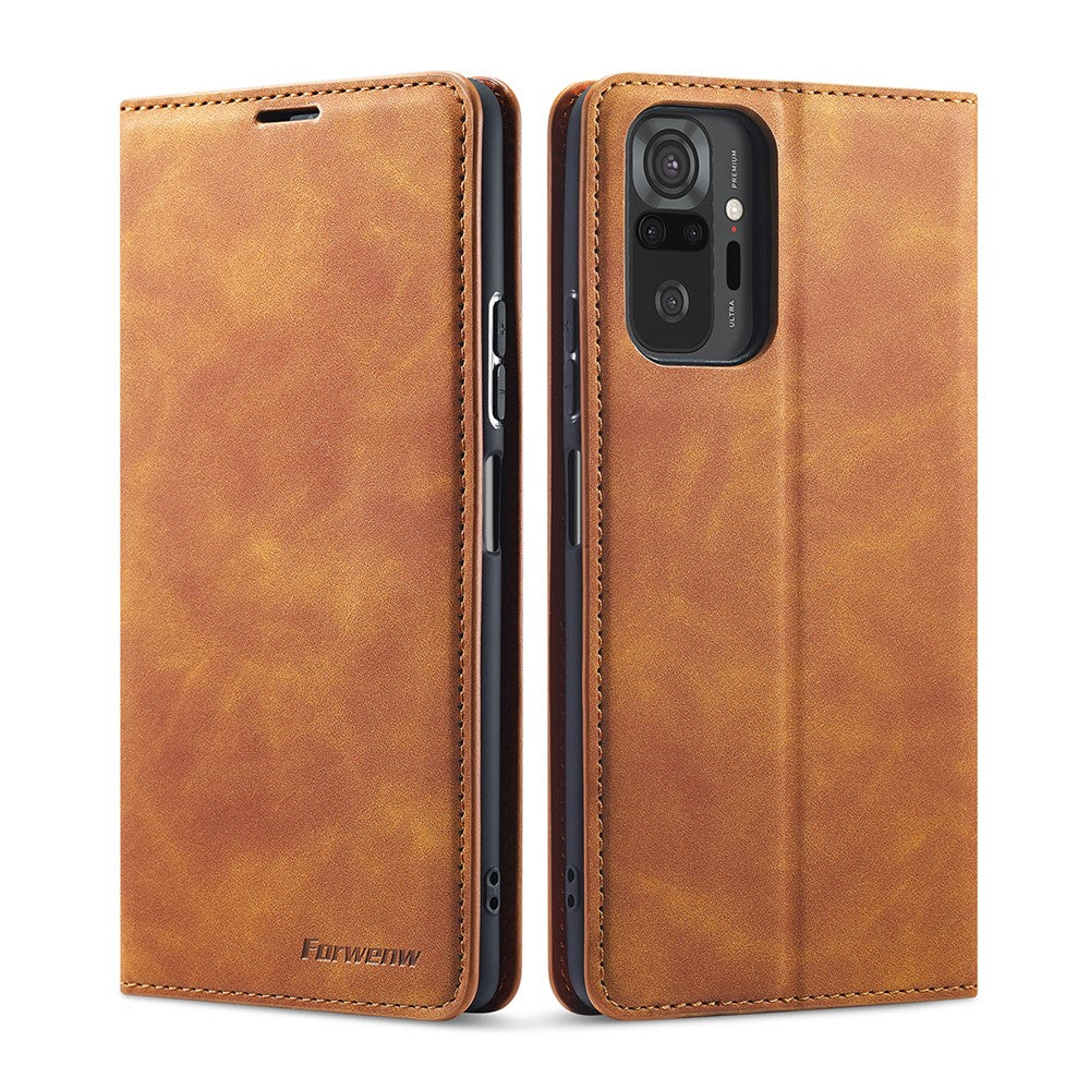 FORWENW Fantasy Series Silkeblødt læderpungeetui til Xiaomi Poco M5s 4G / Redmi Note 10S 4G / Note 10 4G