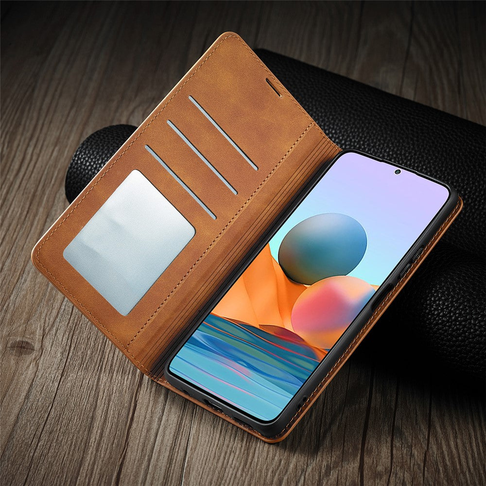 FORWENW Fantasy Series Silky Touch Leather Wallet Shell for Xiaomi Poco M5s 4G / Redmi Note 10S 4G / Note 10 4G