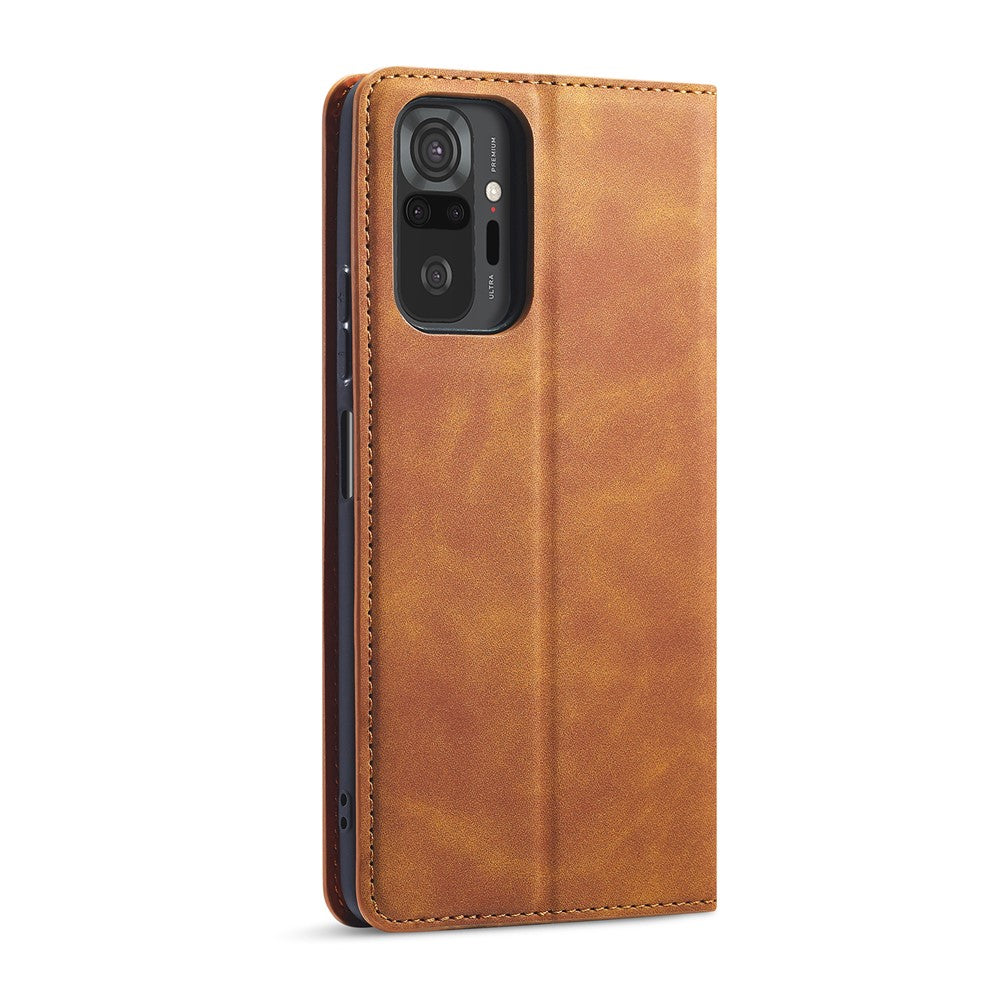 FORWENW Fantasy Series Silky Touch Leather Wallet Shell for Xiaomi Poco M5s 4G / Redmi Note 10S 4G / Note 10 4G