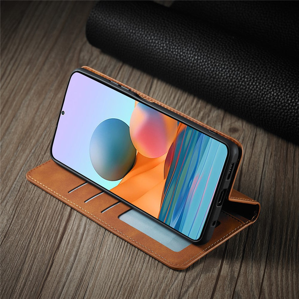 FORWENW Fantasy Series Silky Touch Leather Wallet Shell for Xiaomi Poco M5s 4G / Redmi Note 10S 4G / Note 10 4G
