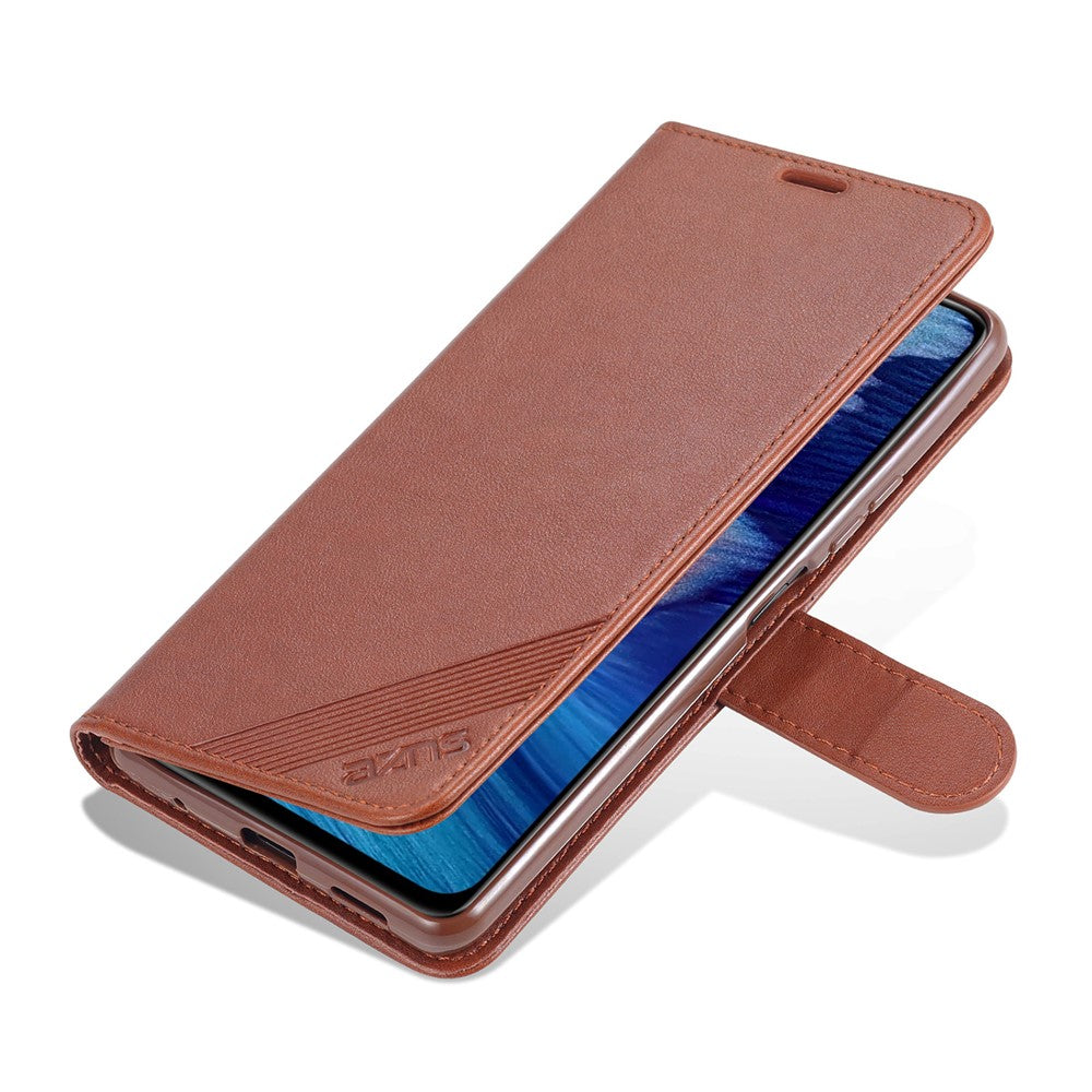 AZNS Full Protection Wallet Leather Stand Case for Xiaomi Redmi Note 10 Pro 4G (Global) / Note 10 Pro 4G (India) / Note 10 Pro Max
