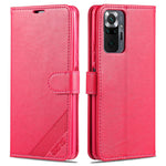 AZNS Full Protection Wallet Leather Stand Case for Xiaomi Redmi Note 10 Pro 4G (Global) / Note 10 Pro 4G (India) / Note 10 Pro Max