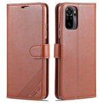 AZNS Plånboksfodral i läder för Xiaomi Poco M5s 4G / Redmi Note 10 4G / Note 10S 4G
