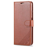 AZNS Wallet Stand Leather Protective Shell for Xiaomi Poco M5s 4G / Redmi Note 10 4G / Note 10S 4G